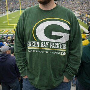 Green Bay Packers NFL Team Apparel Long Sleeve Shirt 2XL Football Fan Tee